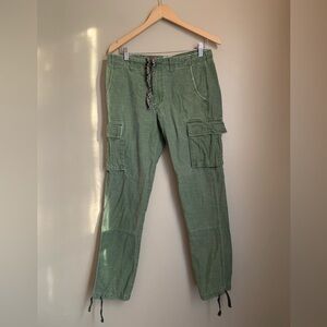 Koto Slim Fit Green Army Cargo Pants, military